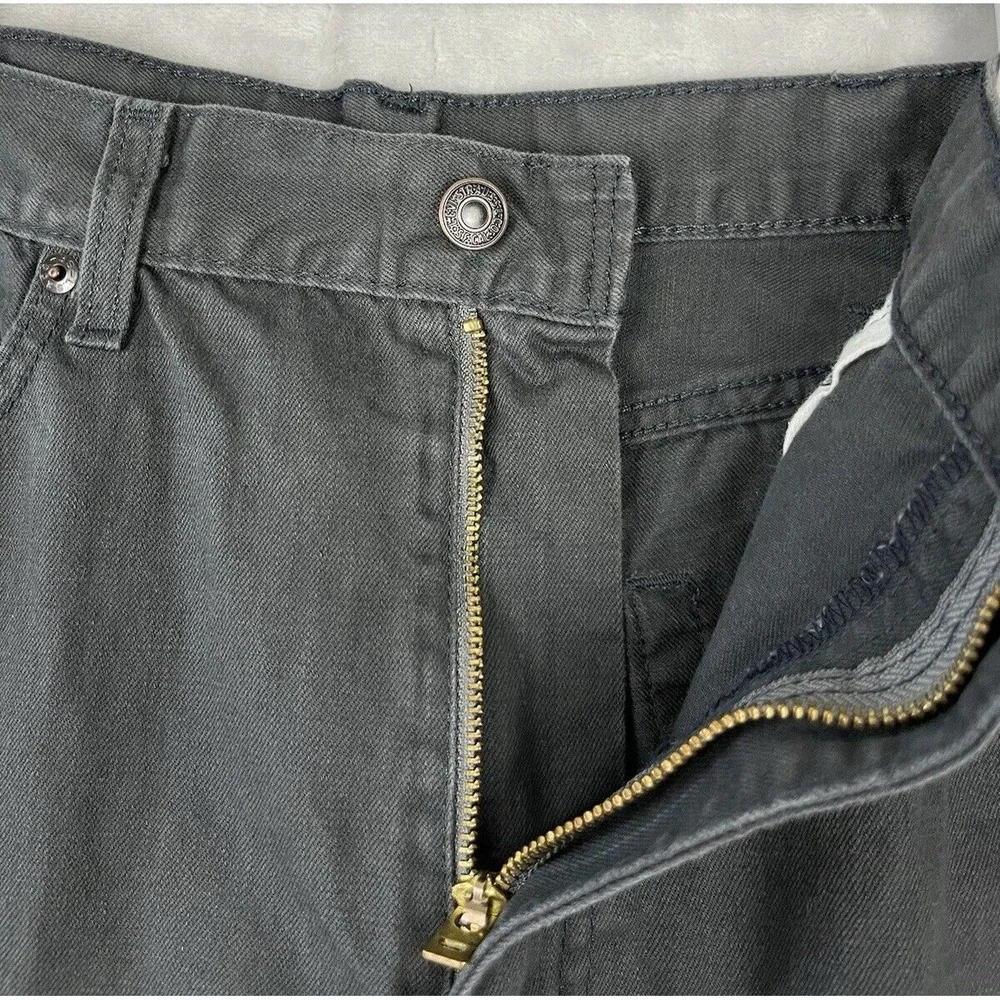 LEVI'S Jeans 505 Men's Size 38x30 Gray Regular Fit Straight Leg Cotton Cowboy